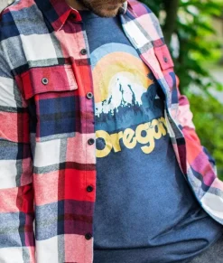 Shirts>Nayked Apparel Men'S Ridiculously Soft Midweight Graphic Tee | Oregon